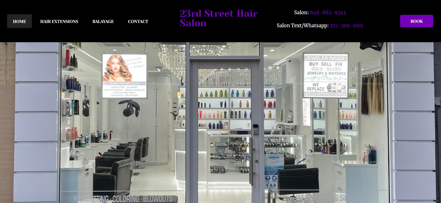 وب‌سایت 23rdstreethairsalon
