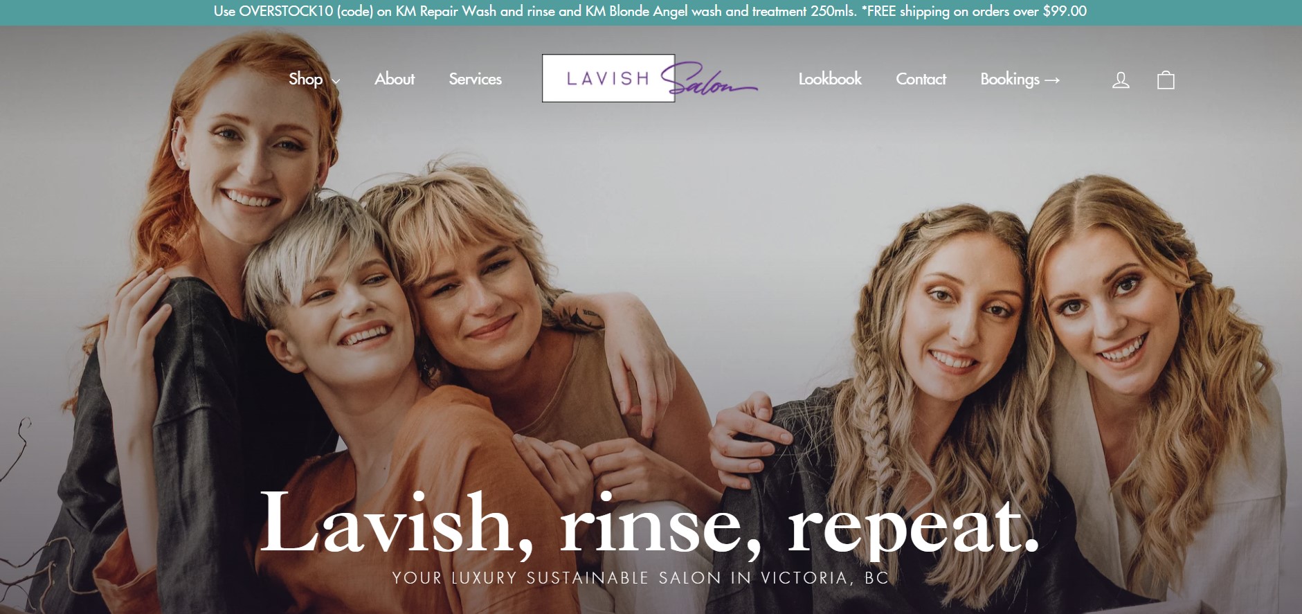 Lavish Salon وب سایت