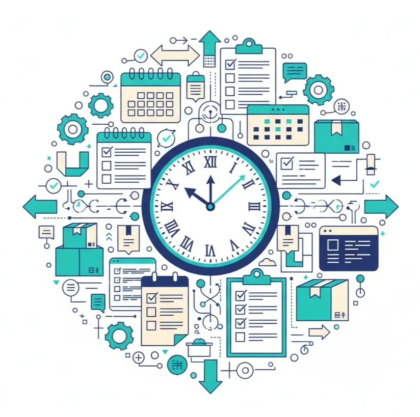 زمانبندی دقیق و تحویل بهموقع